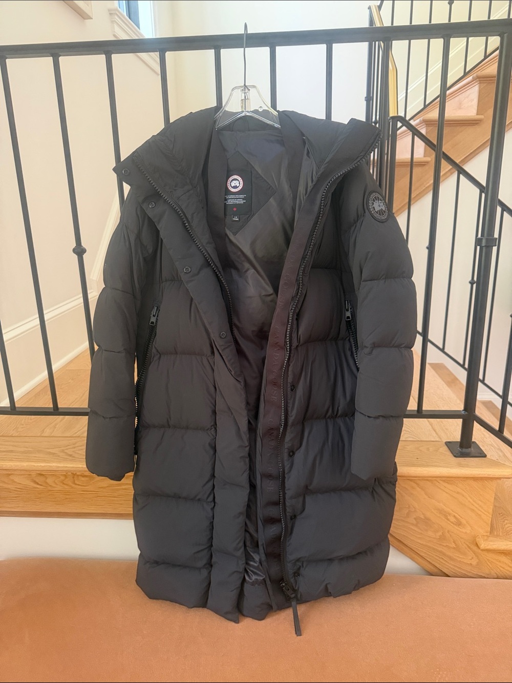 Canada Goose Black Long Down Puffer Coat size large